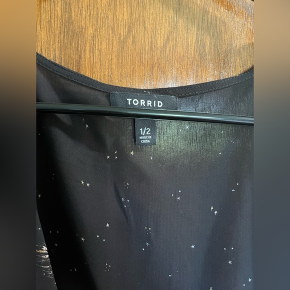 Black Torrid Kimono Size 1/2 - Picture 4 of 4